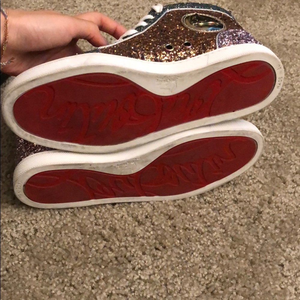 Christian louboutin glitter sneakers - Picture 5 of 6